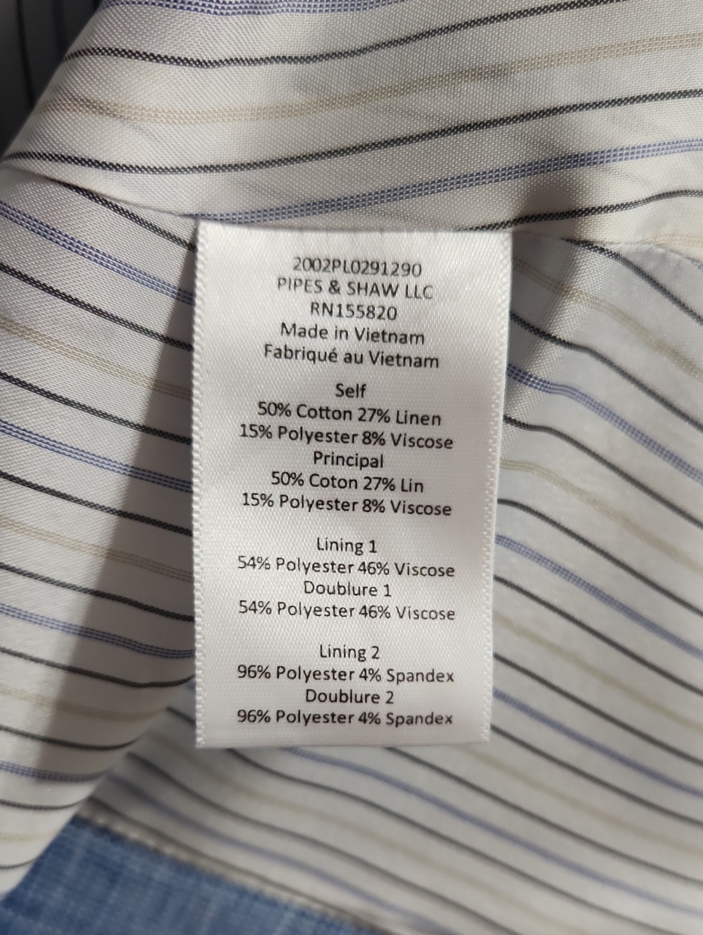 Veronica Beard Cutaway Dickie Blazer Jacket in Pale Blue Check Size 4 - Picture 8 of 16